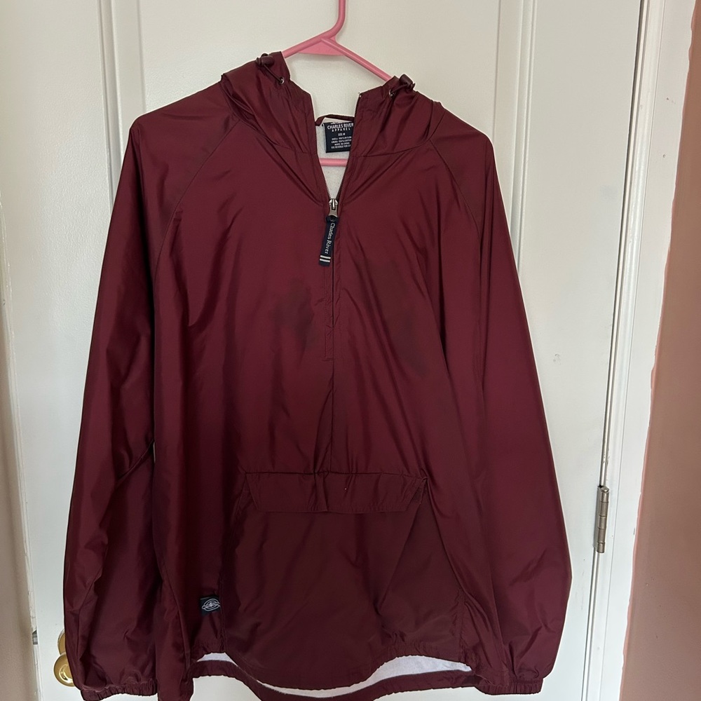 Maroon Rain Jacket